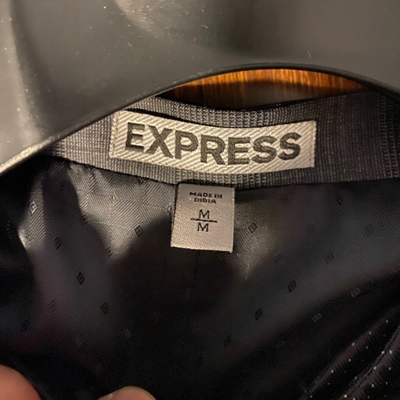 Express Suit Vest + Pants Gray Producer Modern Fit Mens 38 Reg & 31/30 - Picture 3 of 7